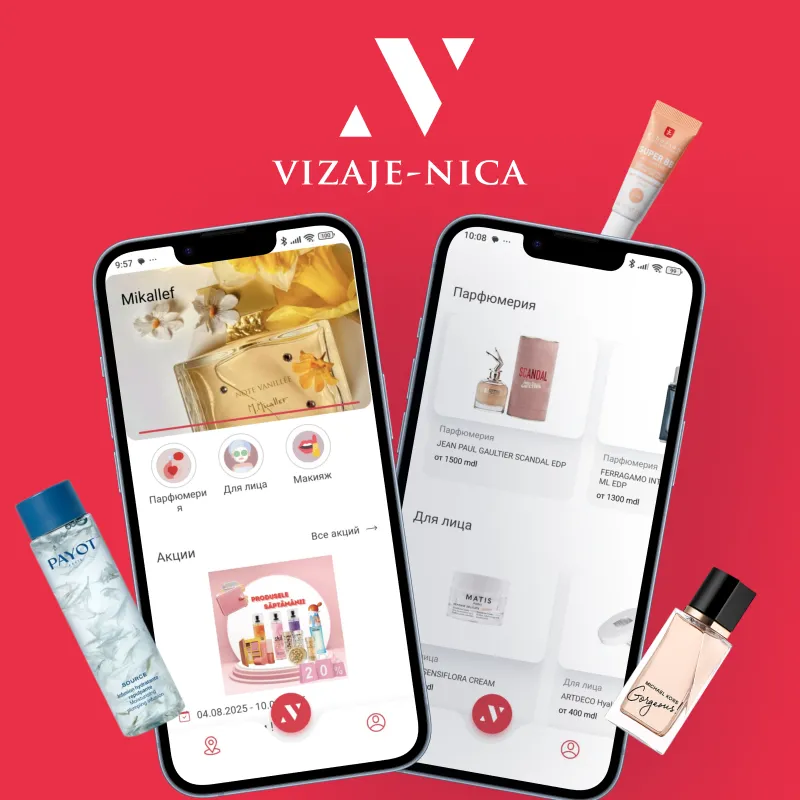 Aplicația mobilă Vizaje Nica pentru programul de loialitate